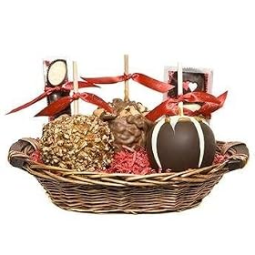 Deluxe Caramel Apple Valentine's Day Gift Basket