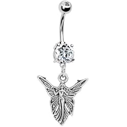 Crystallinegem Mystical Flying Fairy Belly Ring