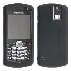 BlackBerry Rubberized Skin for 8110, 8120, 8130 Pearl (Black)