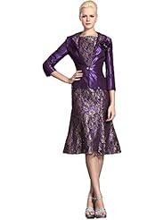 Beaded Taffeta Mother-of-the-Bride Dress 