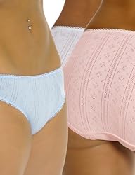 Cuddle Cotton Bikini Panty Powder Puff 3 Pack