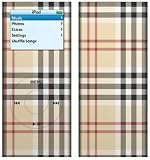 Plaid - Apple iPod nano 2G (2nd Generation) 2GB/ 4GB/ 8GB Protector Skin Decals - Faceplate Stickers