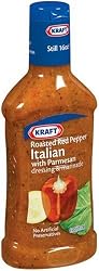 Kraft Dressing, Roasted Red Pepper Italian, 16-Ounce Bottles (Pack of 6)
