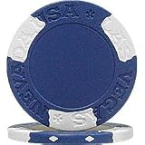 100 NEXGEN Las Vegas Edge Spot Poker Chips - Blue