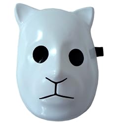 Japanese Anime Costume Mask - Naruto Cat Mask (Original White)