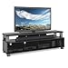 B-003-RBT Bromley 75-Inch 2 Tier TV Bench, Ravenwood Black