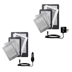 Essential Kit for the Amazon Kindle / DX / Touch / Keyboard (WiFi and 3G) includes a Car and Wall Charger