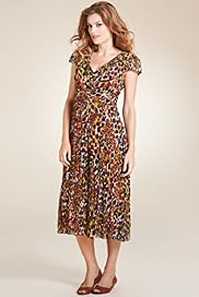 Per Una V Neck Animal Print Dress