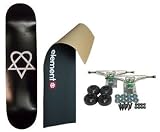 ELEMENT Skateboard LOGO Grip HEARTAGRAM 76 COMPLETE BLK