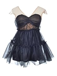 Short Ballerina Sleeveless Mesh  Dress