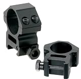 #7: AccuShot Premium 1 Inch Weaver Style See Thru Medium Profile Rings AccuShot Premium