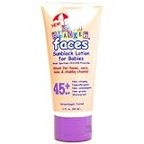 Baby Blanket Faces Sunblock Lotion for Babies, SPF 45 3 fl oz (60 ml)