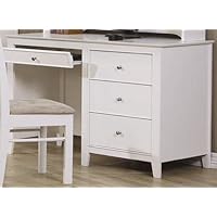 Computer Desk Cape Cod Style in White Finish
