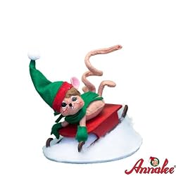 6" Sledding Fun Mouse By Annalee