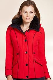 Per Una Stormwear Faux Fur Piped Hooded Jacket