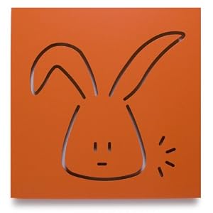 Spot On Square George The Rabbit Wall Art, Orange