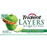 Trident Layers Gum Apple & Pineapple, Size: 12x14