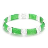 Beautiful Genuine Jade and Sterling Silver Bracelet