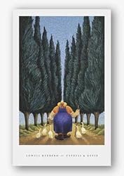 Cypress & Geese by Lowell Herrero 12"x18" Art Print Poster