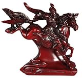 Classic Good Best 21st 30th 40th 50th Birthday Gift Idea for Him - 7" Tao Leaping General Oriental Resin Statue