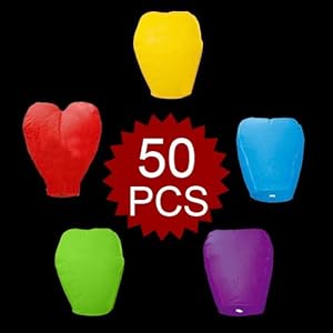 (Price/10 PCS)White Chinese Sky Lanterns (Wholesale Lot)