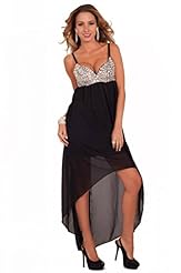 Sexy Sweetheart Cocktail High-Low-Hem Spaghetti Strap Corset   Waistline Beaded Sheer Asymmetric Sequined Club Dress/Evening Dress/Party Dress 
