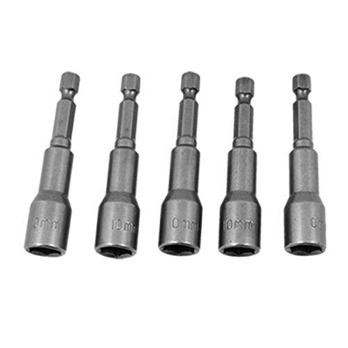 10mm Metal Magnetic Power Hex Socket Nut Setters Driver 5 Pcs
