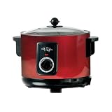 Continental CH48275 3 - Liter Deep Fryer and Multi Cooker - Metallic Red