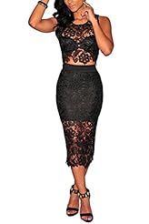 Polyester Cocktail Floral Print Cutout Lace Club Dress/Evening Dress/Prom Dress/Party Dress/Midi Dress 