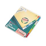 Wilson Jones (W54309A) Insertable Binder 5-Tab Dividers, Multicolor