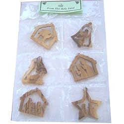Wood Christmas Ornaments - Mix (5.5-7.6 cm or 2-3") - Thick and meduim size style