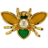 Pugster Faux Pearl Fly Brooches And Pins