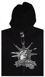 Men's Billabong Liberty New York Hoodie Hooded Sweatshirt Black Size Large