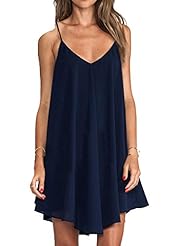 V-neck Jersey Spaghetti Strap Above the Knee  Dress