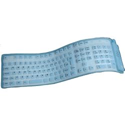 Glowtype Virtually Indestructible Keyboard Illuminated Silicone Flex USB 109KEY