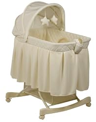 Kolcraft Light Vibes Rocking Bassinet, Bennett