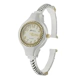 Geneva Platinum Ladies Twisted Cuff Watch