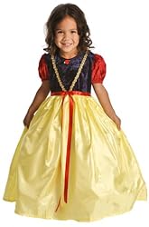 Snow White Princess Costume with Wondercharms Necklace - size MEDIUM (3-5)