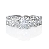 DiamondPlatinumEngagementRingSetting