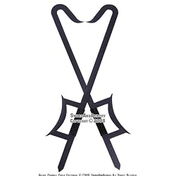 Martial Art Kung Fu Wu Shu 2 Pcs Hook Swords Set Black