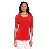 Exofficio Women's Go-To 1/2 Sleeve Crew Top, Rose Hip, X-Large