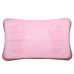 Wii Fit Skidproof Silicon Skin Cover with Foot Print - Pink (2 Pack)