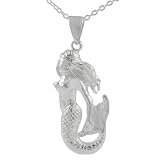 Sterling Silver Mermaid Pendant