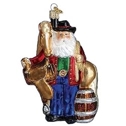 Western Santa Ornament