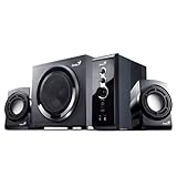 Genius SW-V2.1 1250 4-piece 36 watt gaming speaker system with hi-fi sound quality