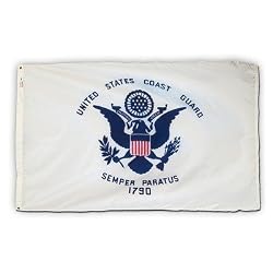 Valley Forge U.S. Coast Guard Flag Nylon 3-Foot x 5-Foot