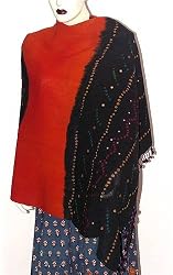 Evening Shawls Tie & Dye Wool India Dresses 80 x 35 inches (tdswl274)