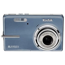 Kodak EasyShare M893IS 8.1MP Digital Camera with 3x Optical Image Stabilized Zoom (Blue)