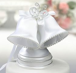 White Bells Cake Top with Butterfly