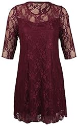 Lace Elastane/Nylon Floral Print Evening Dress/Party Dress/Tunic 